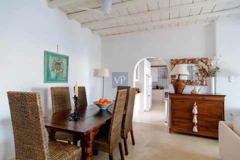 Elegant Villa Blanca sea views of Psarrou beach in Agios Lazaros, infinity pool, 5 bedrooms in Mykonos price for sale For Super Rich