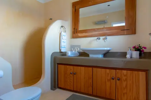 Elegant Villa Blanca sea views of Psarrou beach in Agios Lazaros, infinity pool, 5 bedrooms in Mykonos prix for sale For Super Rich