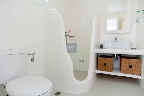 Elegant Villa Blanca sea views of Psarrou beach in Agios Lazaros, infinity pool, 5 bedrooms in Mykonos exclusive for sale For Super Rich