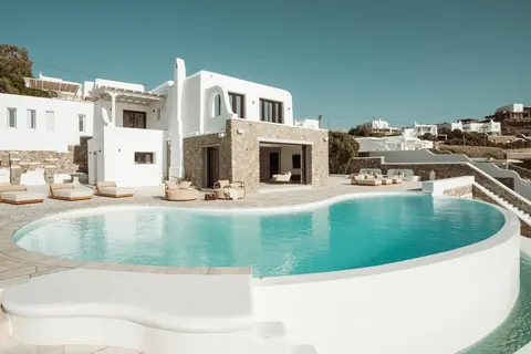Luxury Villa Turquoise Breathtaking Sunset Views, 9 bedrooms in Mykonos