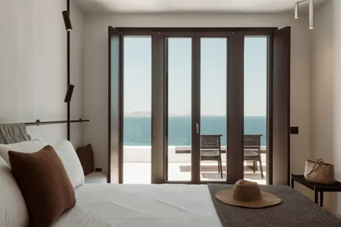 Luxury Villa Turquoise Breathtaking Sunset Views, 9 bedrooms in Mykonos top for sale For Super Rich