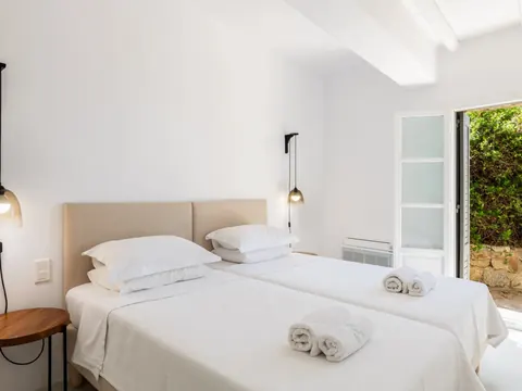 Modern Villa Beach Front panoramic Aegean Sea views, 6 bedrooms in Mykonos expensive for sale For Super Rich