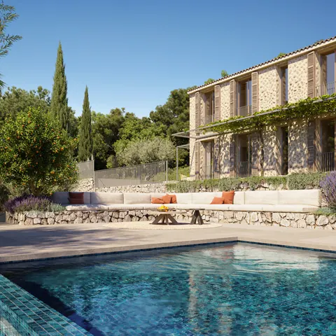 Modern Villa imposing fireplace Fantastic view, 5 bedrooms in Mallorca 1809 for sale For Super Rich