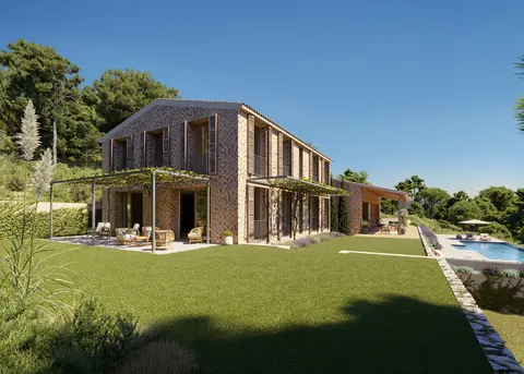 Modern Villa imposing fireplace Fantastic view, 5 bedrooms in Mallorca property for sale For Super Rich