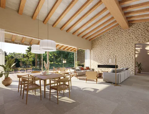 Modern Villa imposing fireplace Fantastic view, 5 bedrooms in Mallorca top for sale For Super Rich
