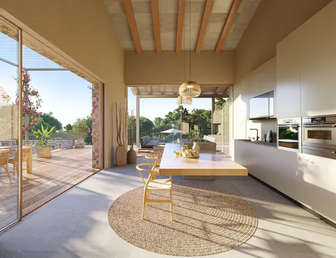 Modern Villa imposing fireplace Fantastic view, 5 bedrooms in Mallorca luxury for sale For Super Rich