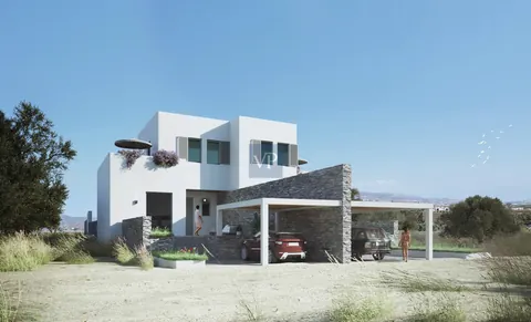 Modern Villa Waterfront from Molos Beach Sea view, 4 bedrooms in Paros New for sale For Super Rich