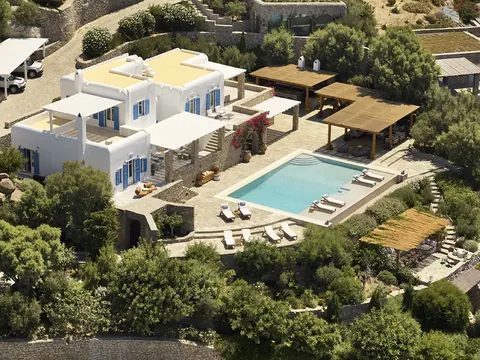 Architectural Villa Sea View, Spa area with a sauna, steam room, and private gym, 5 bedrooms in Mykonos photos for sale For Super Rich