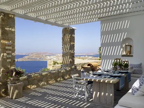 Architectural Villa Sea View, Spa area with a sauna, steam room, and private gym, 5 bedrooms in Mykonos buy for sale For Super Rich