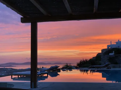 Architectural Villa Sea View, Spa area with a sauna, steam room, and private gym, 5 bedrooms in Mykonos photo for sale For Super Rich