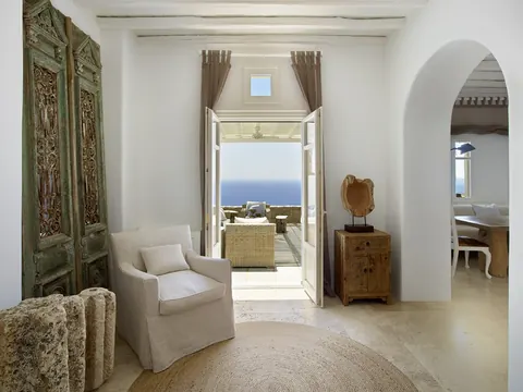 Architectural Villa Sea View, Spa area with a sauna, steam room, and private gym, 5 bedrooms in Mykonos Classified ads for sale For Super Rich