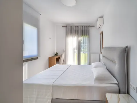 Modern Villa Beach Front 10 meters from the crystal-clear waters of the Aegean Sea, 5 bedrooms in Halkidiki top for sale For Super Rich
