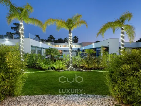 Modern House PALM TREE football field, heated outdoor pool & home cinema, 5 +2 bedrooms in Verdizela property for sale For Super Rich