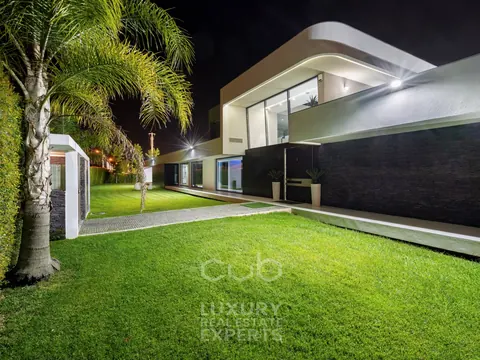 Modern House PALM TREE football field, heated outdoor pool & home cinema, 5 +2 bedrooms in Verdizela value for sale For Super Rich