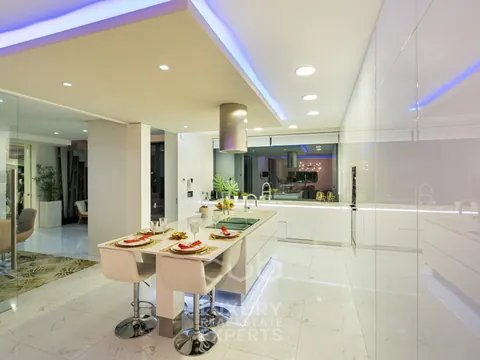 Modern House PALM TREE football field, heated outdoor pool & home cinema, 5 +2 bedrooms in Verdizela expensive for sale For Super Rich