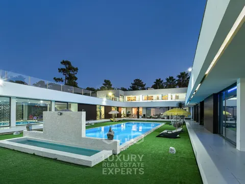 Modern House PALM TREE football field, heated outdoor pool & home cinema, 5 +2 bedrooms in Verdizela search for sale For Super Rich