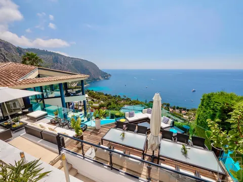 Design Villa Spectacular panoramic sea view swimming pool with tropical garden, 4 bedrooms in Eze