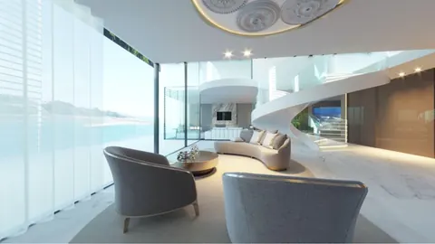 High-end Apartment Stunning interior Hollywood style, 3 bedrooms in Porto Construction plan for sale For Super Rich