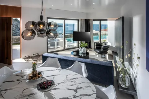 Luxury Villa Beach Front breathtaking sea views, 12 bedrooms in Crete best for sale For Super Rich