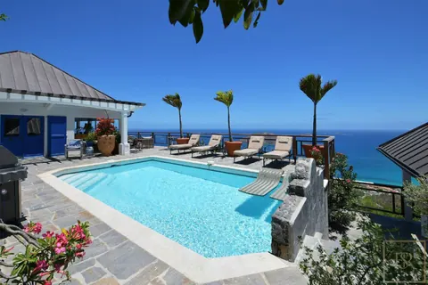 Luxury Villa COLAB Caribbean sunsets views, 5 bedrooms in Colombier St Barth Used for sale For Super Rich
