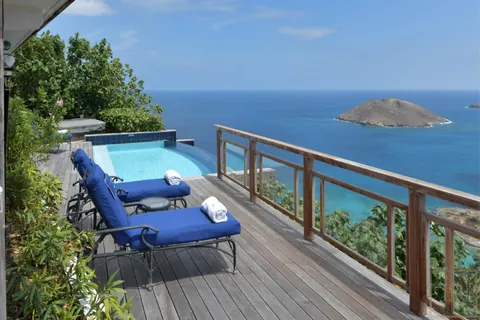 Luxury Villa COLAB Caribbean sunsets views, 5 bedrooms in Colombier St Barth luxury for sale For Super Rich