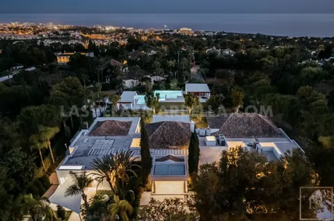 Modern Villa Panoramic View 3-level mansion, 7 bedrooms in Los Monteros Playa - Marbella available for sale For Super Rich