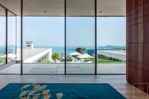 Modern Villa 5 Star Services Panoramic hill lake views, 5 bedrooms in Lake Garda expensive for sale For Super Rich