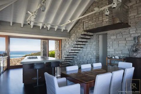 Luxury Villa Danse des Etoiles sunrise and sunset views, 5 bedrooms in St Barth properties for sale For Super Rich
