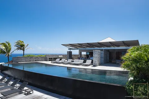 Luxury Villa Danse des Etoiles sunrise and sunset views, 5 bedrooms in St Barth property for sale For Super Rich