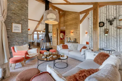 Luxury Penthouse Panoramic View Mountain View, 5 bedrooms in Courchevel