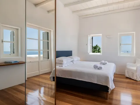 Modern Villa Beach Front panoramic Aegean Sea views, 6 bedrooms in Mykonos value for sale For Super Rich