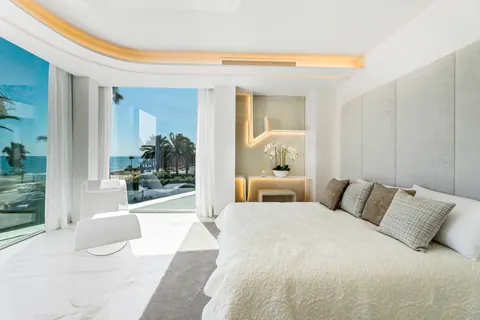 Ultra Modern Front-line Villa Beach Front pool, gym, sauna, bar, 6 bedrooms in Marbella best for sale For Super Rich Ultra Modern Front-line Villa Beach Front pool, gym, sauna, bar, 6 bedrooms in Marbella best for sale For Super Rich