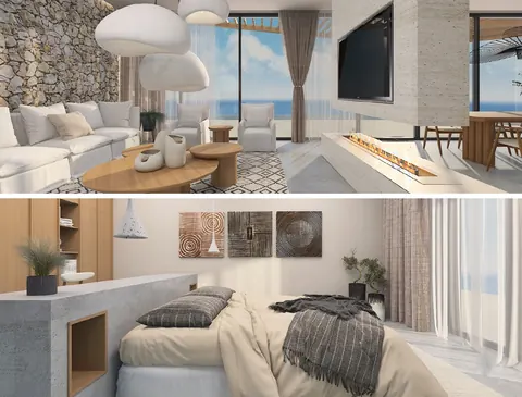 Luxury Villa Panoramic View Sea View, 6 bedrooms in Kefalas Apokoronas Crete best for sale For Super Rich