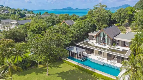 Architectural Villa Beach Front 30 meters Infinity Pool, 4 bedrooms in Phuket
