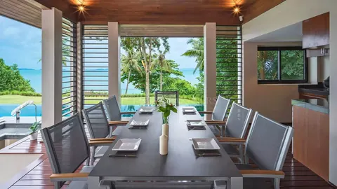 Architectural Villa Beach Front 30 meters Infinity Pool, 4 bedrooms in Phuket value for sale For Super Rich