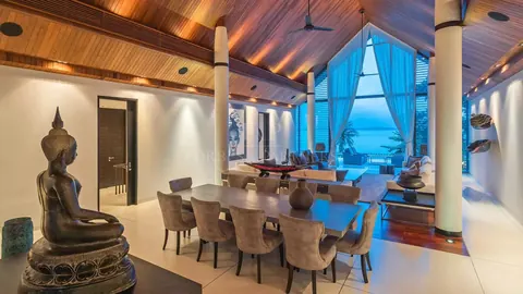 Architectural Villa Beach Front 30 meters Infinity Pool, 4 bedrooms in Phuket ultra luxury for sale For Super Rich