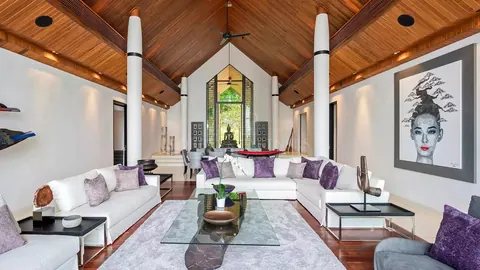 Architectural Villa Beach Front 30 meters Infinity Pool, 4 bedrooms in Phuket buy for sale For Super Rich