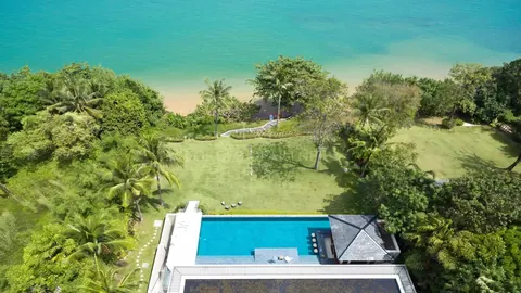 Architectural Villa Beach Front 30 meters Infinity Pool, 4 bedrooms in Phuket property for sale For Super Rich