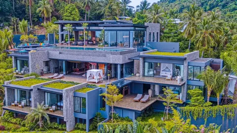 Luxury Villa Sea View Hills of Chaweng Noi, 5 bedrooms in Ko Samui value for sale For Super Rich
