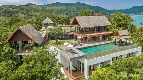 Majestic Villa Ocean & Sunset Views 20 meters long infinity-edge swimming pool, 5 bedrooms in Phuket
