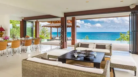 Majestic Villa Ocean & Sunset Views 20 meters long infinity-edge swimming pool, 5 bedrooms in Phuket buy for sale For Super Rich