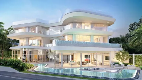Architectural Villa Oceanfront exclusive Thai kitchen, 5 bedrooms in PATTAYA
