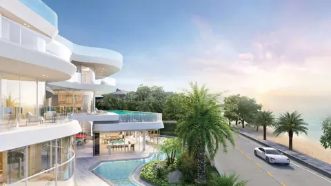 Architectural Villa Oceanfront  exclusive Thai kitchen, 5 bedrooms in PATTAYA Construction plan for sale For Super Rich