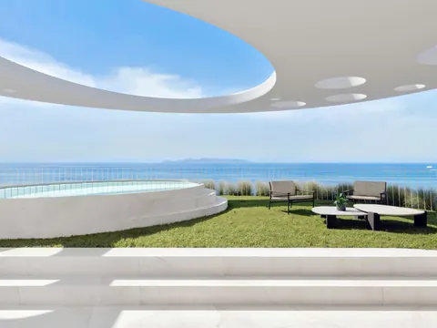 Architectural Penthouse Beach Front Panoramic View, 4 bedrooms in Athens New for sale For Super Rich