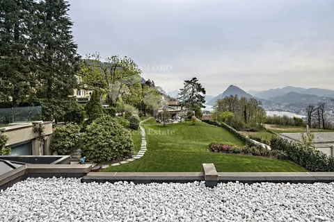 Luxury Villa Panoramic View Indoor heated pool, 6 bedrooms in Lugano buy for sale For Super Rich