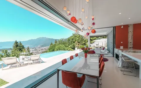 Luxury Villa Mountain View Lake View, 3 bedrooms in Brione Sopra Minusio