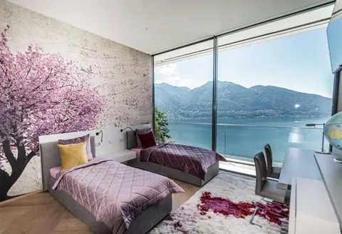 Luxury Villa Mountain View Lake View, 3 bedrooms in Brione Sopra Minusio buy for sale For Super Rich