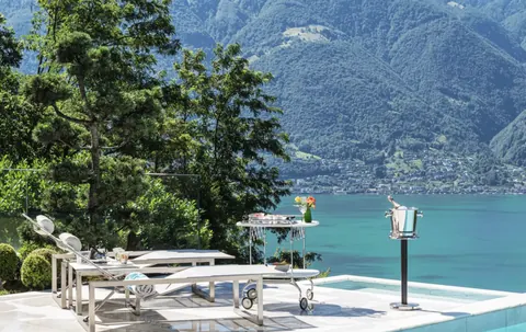 Luxury Villa Mountain View Lake View, 3 bedrooms in Brione Sopra Minusio best for sale For Super Rich