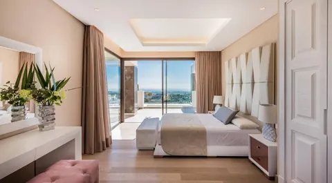 Architectural Villa 72 sqm infinity pool gated community of "La Reserva del Alcuzcuz", 9 bedrooms in Los Arqueros - Benahavis - Marbella luxury for sale For Super Rich