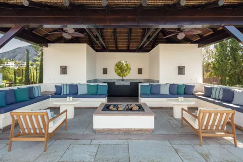 Architectural Villa Panoramic View Jacuzzi, Gym & F1 gaming room, 16 bedrooms in The Golden Mile - Marbella available for sale For Super Rich